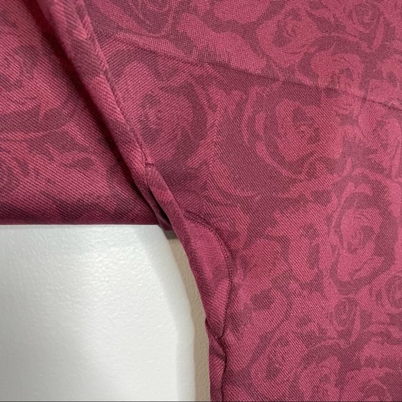 Spanx Look at Me Now Cropped Garnet Rose Seamless Leggings - Picture 7 of 8